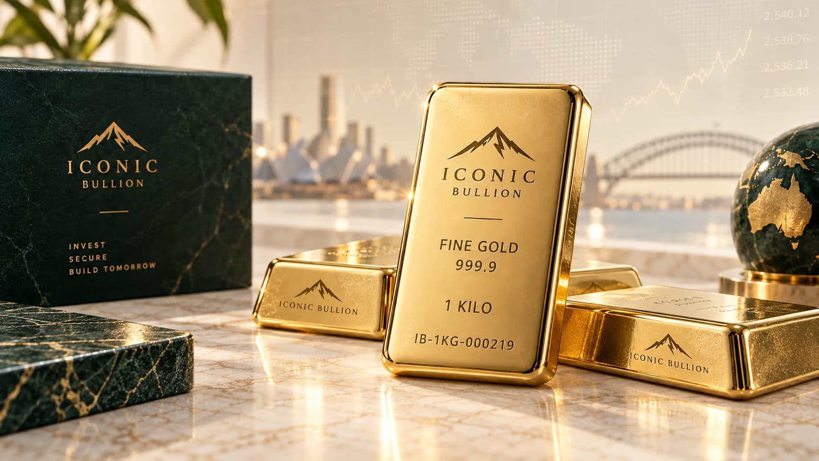 Investment-grade gold bullion representing the live gold market